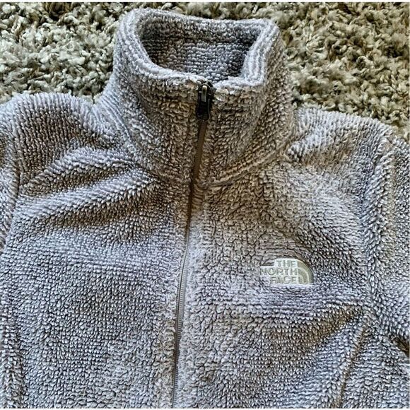 THE NORTH FACE Osito 2 GRAY Fuzzy zip Fleece Jacket Coat women’s S - Picture 3 of 9
